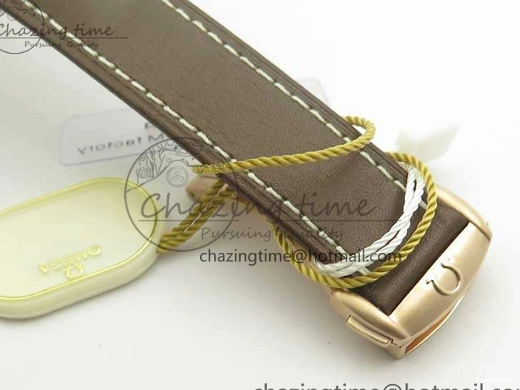 0324 Minimalist Speedmaster ’57 Co-Axial SS RG OMF 1:1 Best Edition White Dial On Leather Strap A9300 (Free Leather Strap) 8072